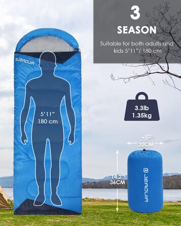 Водонепроникний мішок для спорядження для дорослих, хлопчиків та дівчаток. Підходить для кемпінгу, хайкінгу, подорожей, полювання. З компресійними мішками. (Königblau, L)