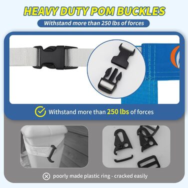 Волейбольне сітка для басейну з фіксатором, регульована довжина 4,6-7,9 м, універсальна, захист від УФ, водонепроникна та довговічна