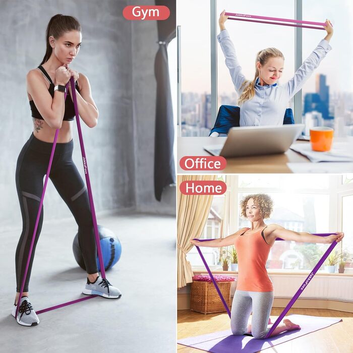 Набір еластичних стрічок для фітнесу 4 шт. – для тренувань, реабілітації та фізіотерапії