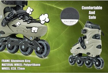 Регульовані ролики з підсвічуванням - дитячі ролики для інлайнів для дітей та дорослих S (11C-1.5 UK) сірі