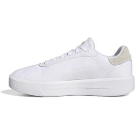 Жіночі кросівки adidas Court Platform CLN (38 2/3 EU, білий, золотий, чорний)