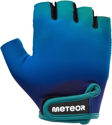 Велосипедні рукавички Meteor Unisex для дітей та BMX - гелеві, Fluid (XS)