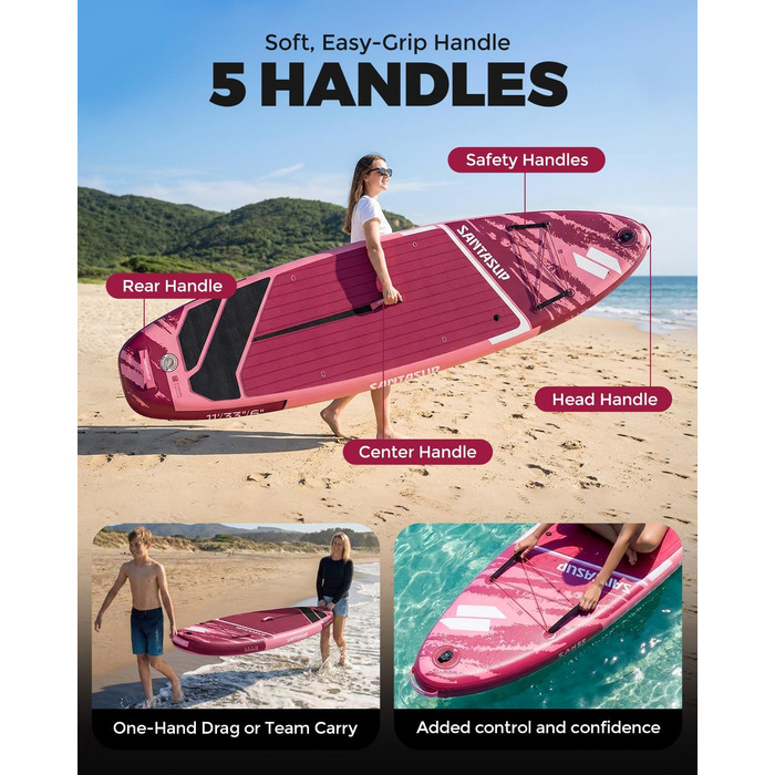 SUP дошка надувна A-ROSE BREEZE 320/335 см з веслом, насосом та рюкзаком - комплект для серфінгу