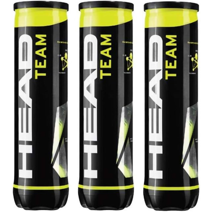 Тенісні м'ячі HEAD Team, 12 штук, для тренувань і змагань