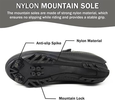 Чоловічі та жіночі велотуфлі ENEN для гірського велосипеда, сумісні з SPD, 2 болти, Delta Lock, чорно-білі, дихаючі, MTB, розмір 47 EU