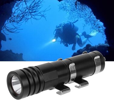 Ліхтар для дайвінгу Alomejor, водонепроникний LED ліхтар-лампа для підводного спорту, кемпінгу