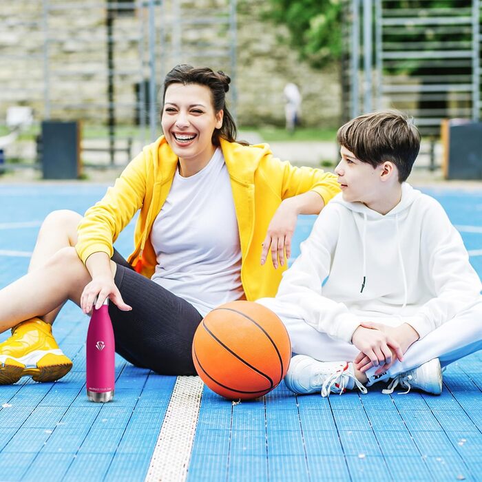 Фляга для води 750 мл з нержавіючої сталі, без BPA, з подвійними стінками, термофляга, для спорту, фітнесу, походів, кемпінгу, велосипеду, зелений мох