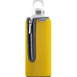 SIGG Stella пляшка для води 0.5 л, скляна, з неопреновим чохлом, без шкідливих речовин, герметична, сучасний дизайн