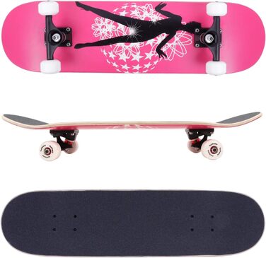 Скейтборд FunTomia Dancing Queen, ABEC-9, 100A, 7 шарів канадського клену