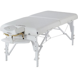 Складний масажний стіл Master Massage Montclair 71 см, дерев'яний, портативний, сніжно-білий, для масажу та косметології