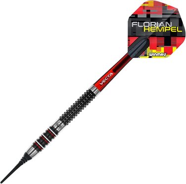 Дротики для дартсу WINMAU Soft Flo Hempel 21г NT90% чорні