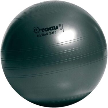Гімнастичний м'яч TOGU MyBall Soft 45 см антрацит, для фітнесу