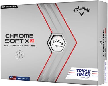Гольф-м'ячі Callaway Chrome Soft X LS 2022, преміум якість