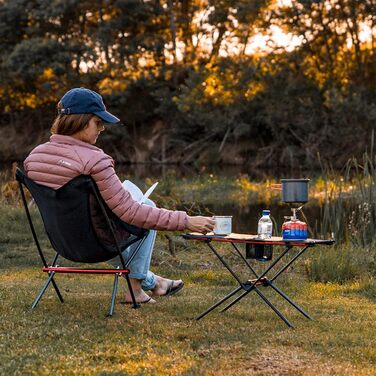 Складний стіл Naturehike Ultraleicht – компактний портативний стіл для пікніка, кемпінгу та саду, чорний