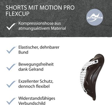 Захисний бандаж Ju-Sports Base Supporter з чашею Motion Pro Flexcup, вентиляція, дихаюча сітка, 4-сторонній стрейч, розмір XL, чорний