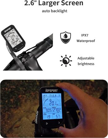Велокомп'ютер GPS iGPSPORT BSC100S 2.6
