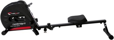 Гребний тренажер Christopeit Sport Cambridge II Black з килимком для підлоги