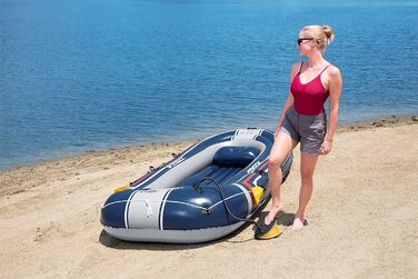 Надувний човен Bestway Hydro-Force Treck X3 для 3 дорослих та 1 дитини, 307x126x39 см, комплект