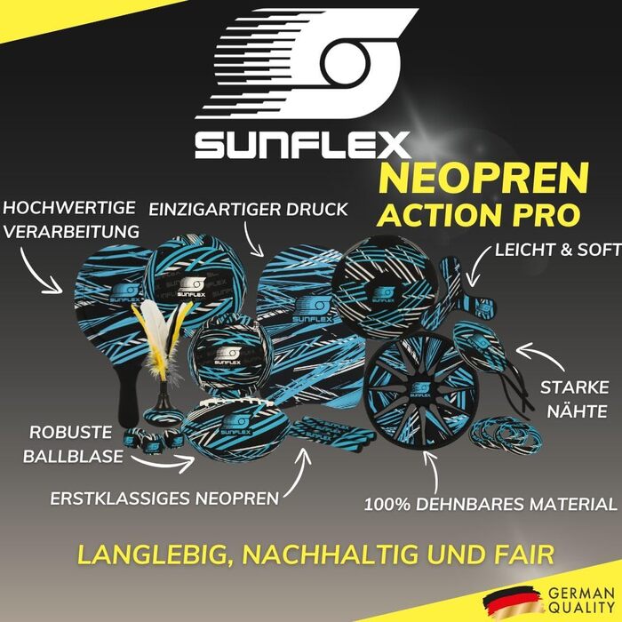 Волейбольний м'яч Sunflex Action Pro розмір 3: м'який, легкий, для пляжу та води | міцний, для будь-якого віку