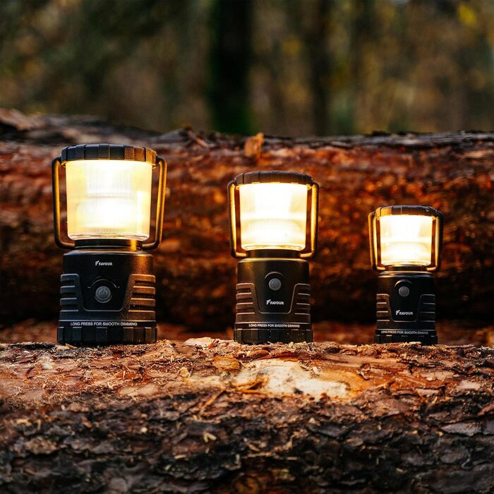LED ліхтар для кемпінгу Favour Adventurer 1300 Lumen, IP64, регулювання яскравості, змінна колірна температура, акумуляторний, зелений