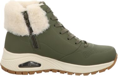 Черевики-кросівки Skechers Street UNO Rugged Fall Air, оливковий колір, штучне хутро, 40 EU