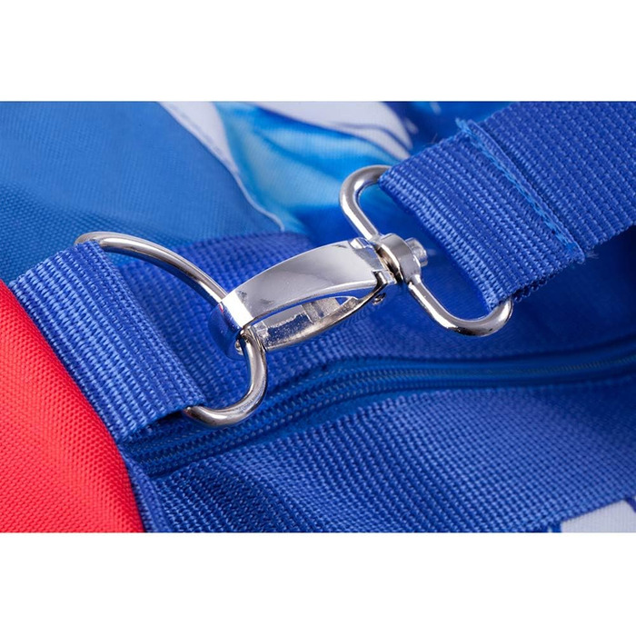 Спортивна сумка Anemoss Marine Collection, циліндрична, поліестер, регульований дуфл-бег з якорним принтом, темно-синя, 37x50 см