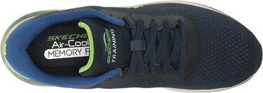 Чоловічі кросівки Skechers, спортивне взуття (42.5 EU, темно-синій, лаймовий)