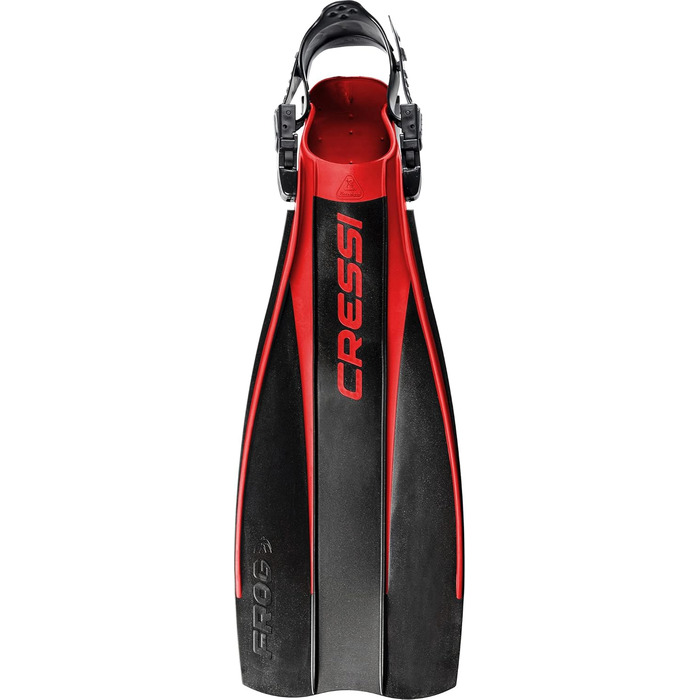 Ласти для дайвінгу Cressi Frog, регульовані, S/M, чорні, вироблено в Італії