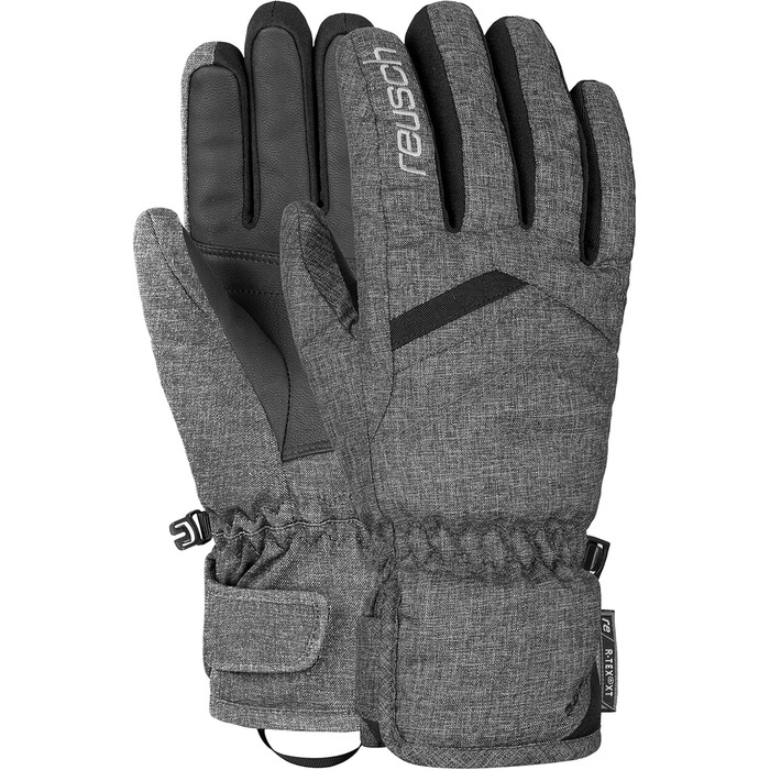 Жіночі зимові лижні рукавички Reusch Coral R-TEX XT, вітро- та водонепроникні, дихаючі, теплі, чорні/сині, розмір 6.5