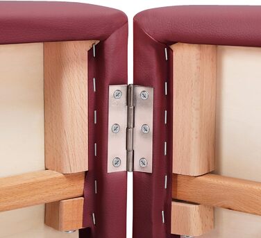 Масажний стіл Yaheetech з 2 зонами, регульована висота, дерев'яні ніжки, включає підголовник та підлокітники, 213 × 82 x 85,5 см, до 250 кг