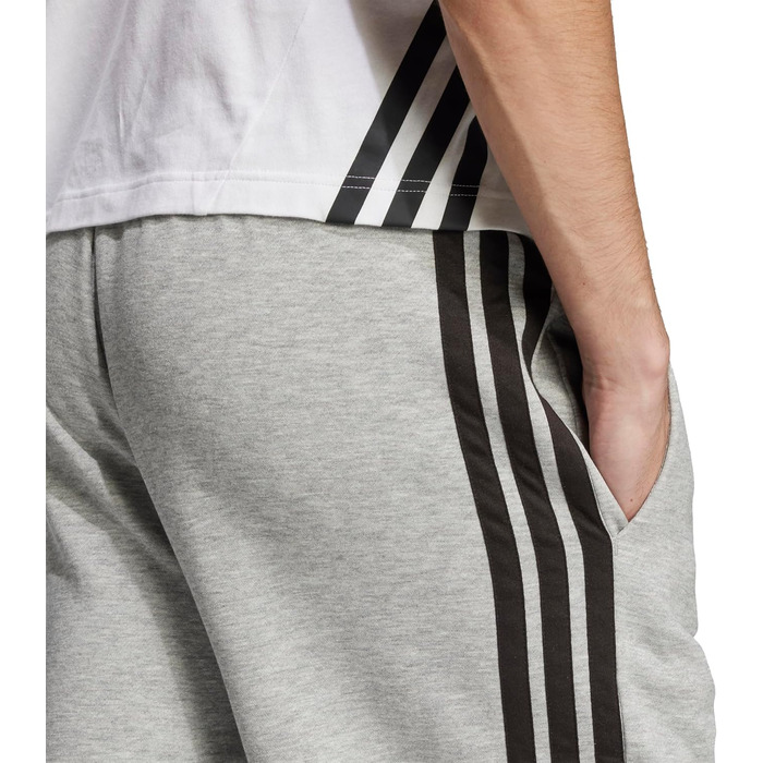 Чоловічі повсякденні шорти adidas Essentias French Terry 3-Stripes, темно-сірі (XS)