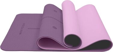 Йога-мат MaxYoga з еко TPE, нековзкий, 6 мм, 183x61 см для йоги, пілатесу, гімнастики