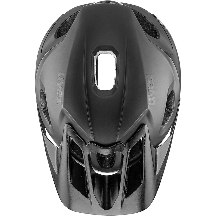 Велошолом Uvex Quatro Integrale чорний матовий, надлегкий, для MTB, універсальний розмір 56-61 см, регульований козирок, для жінок і чоловіків