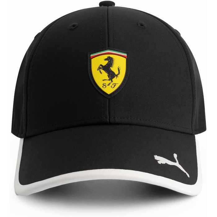 Кепка PUMA Scuderia Ferrari F1 з класичним логотипом - чорна, універсальний розмір