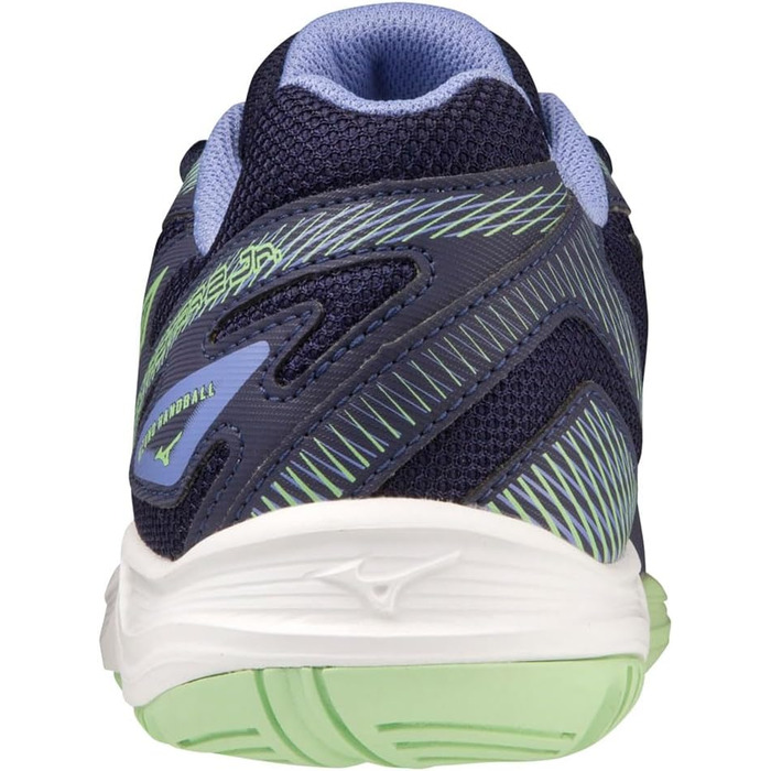 Дитячі кросівки Mizuno Stealth Star 2 Jr для залу, 38 EU, блакитний/техно-зелений, Lolite