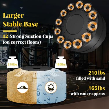 Boxsack RORALA для дорослих: самостійна стійка, MMA, бокс, важкий, з присосками
