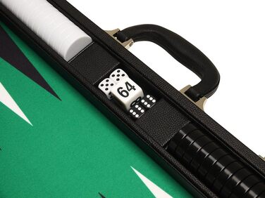 Набір для гри в шашки Silverman & Co. Преміум-клас, 48 x 64 см, чорний з білими та чорними точками, для дорослих та дітей від 6 років