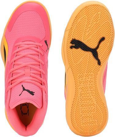 Кросівки PUMA Court Pro для чоловіків, баскетбольні, біло-чорні (46 EU, помаранчевий)