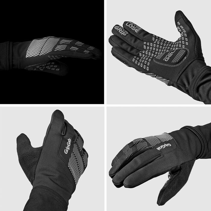 Велосипедні рукавички GripGrab Ride: тонкі, непромокаючі, з антиковзаючою поверхнею, чорні, розмір M, для перехідного сезону