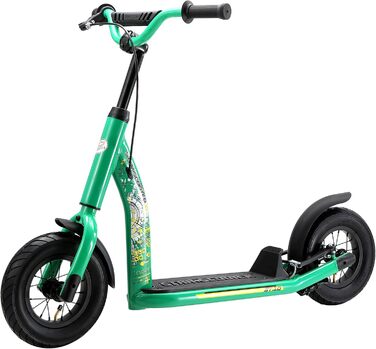 Самокат дитячий STAR SCOOTER City Kick Scooter 10 дюймів, зелений, з повітряними колесами, регульована висота, для дітей від 5 років