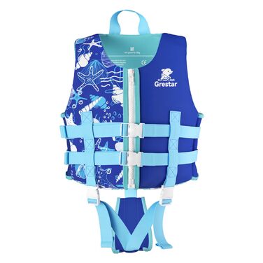 Дитячий рятувальний жилет Kinder Schwimmweste Neopren (2-9 років, 15-35 кг, M, блакитний)