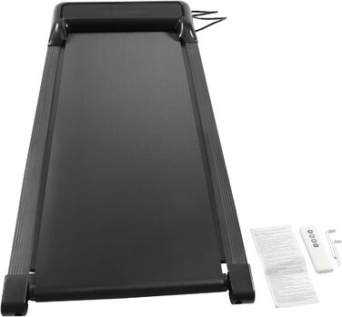 Доріжка Walking Pad для ходьби під стіл, компактна бігова доріжка для дому та офісу з LCD-дисплеєм і пультом, чорна