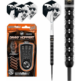Дартси WINMAU Danny Noppert Freeze Edition, 90% вольфрам, 22 г, з м'якими і сталевими наконечниками, з оперенням і стрижнями, професійні