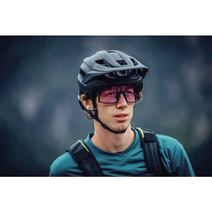 Велошолом ABUS Cliffhanger для MTB, великі вентиляційні отвори, система TriVider, для чоловіків і жінок, розмір L (57-61 см), сірий (chalk grey), для екстремальних трас