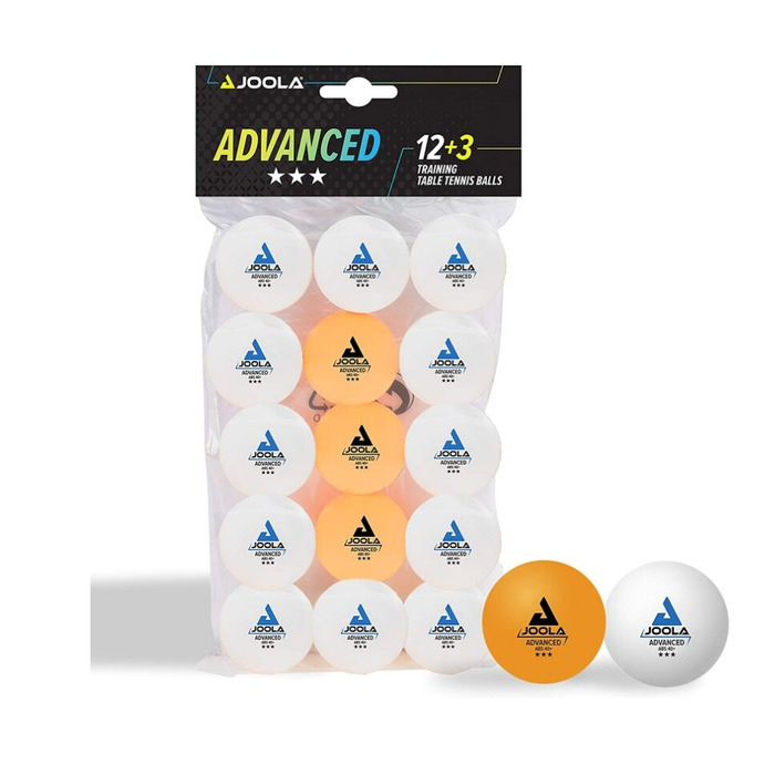 М’ячі для настільного тенісу JOOLA Advanced training (12+3 шт.)