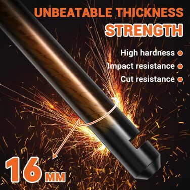 Надійне велозамкне Sportneer: 17 мм, з 1,5 м кабелем для гірського, шосе, електровелосипеда та складаного велосипеда