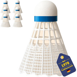 Набір для бадмінтону BEST SPORTING - 6 турнірних м'ячів (Нейлон, середня швидкість)