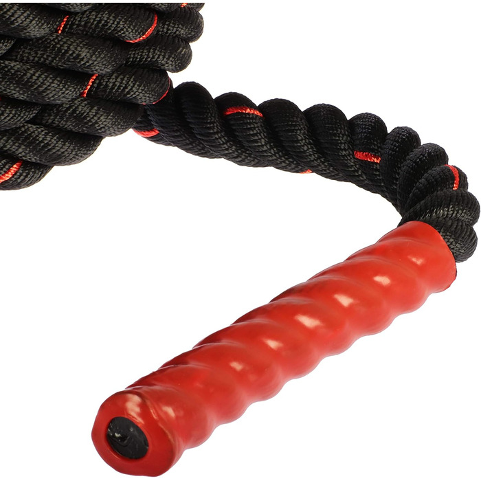 Тренажер Battle Rope (Бойове Канат) для фітнесу - 9м, 12м, 15м - з неслизькими ручками - для дому та спортзалу