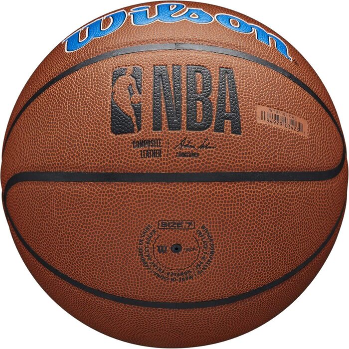 Баскетбольний м'яч Wilson NBA Team Dallas Mavericks, розмір 7, композитний, унісекс-дорослий