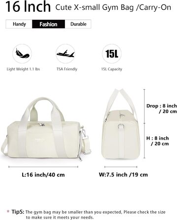 Спортивна сумка 16 дюймів для жінок та дітей з відділенням для взуття та водонепроникним розділенням. Практична для фітнесу, танців, плавання та подорожей, фіолетовий колір